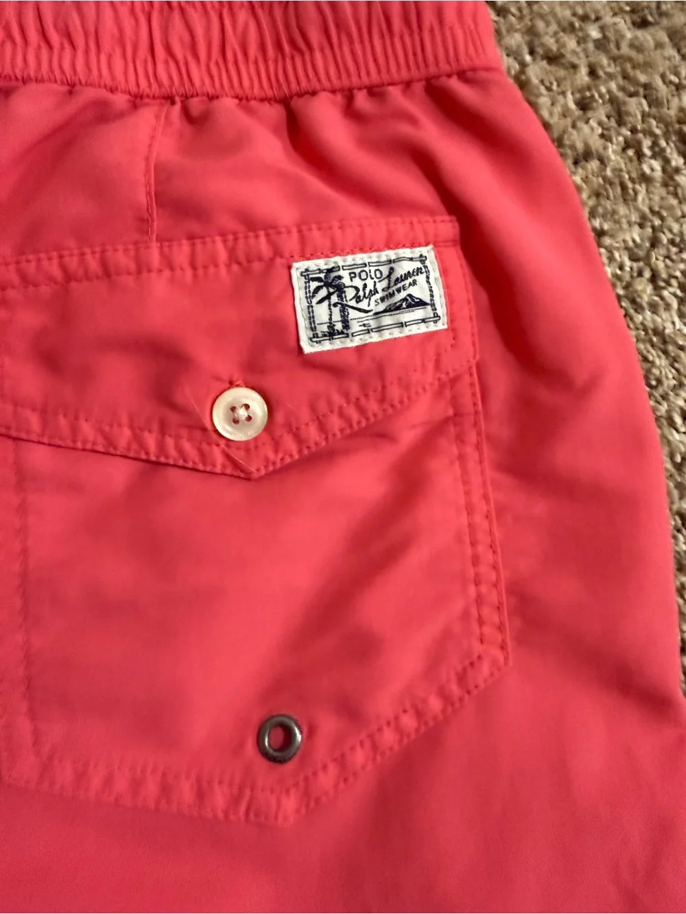 Polo Ralph Lauren Traveler Swim Trunks Coral Pink XL
